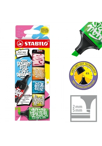 Stabilo Boss Mini by Snooze One Marker Seti 6lı