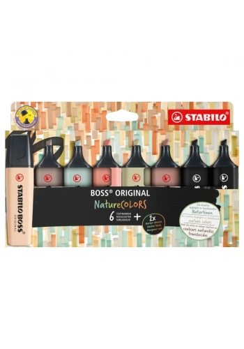 Stabilo Fosforlu Kalem Boss Naturecolors 8 Lİ Wallet 70/8-2-1