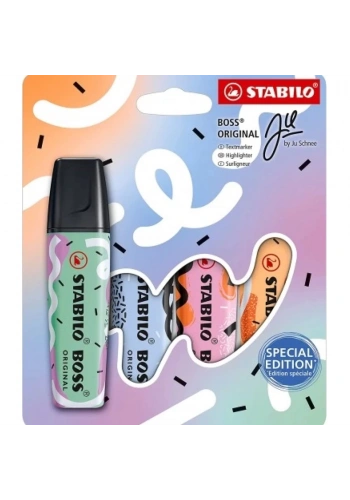 Stabilo Fosforlu Kalem Boss Orıgınal Pastel-By Ju Schnee 4 Lü 70/4-1-101-10