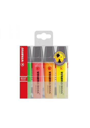 Stabilo Fosforlu Kalem Boss Pastel 4 Lü Paket