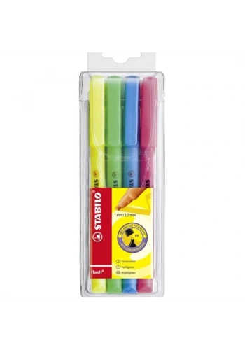 Stabilo Fosforlu Kalem Flash 4 Lü 555/4