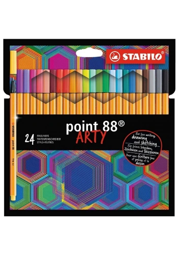 Stabilo Keçe Uçlu İnce Kalem 88 Arty  24 Lü