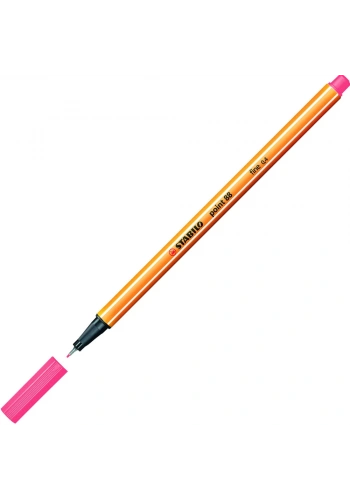 Stabilo Keçe Uçlu İnce Kalem 88 Point 0.4 MM Fosforlu Kırmızı 88/040