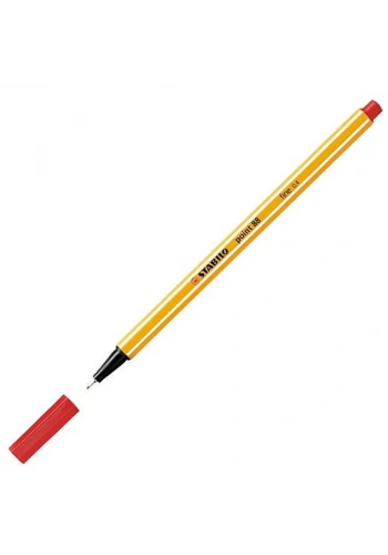 Stabilo Keçe Uçlu İnce Kalem 88 Point 0.4 MM Kırmızı 88/40