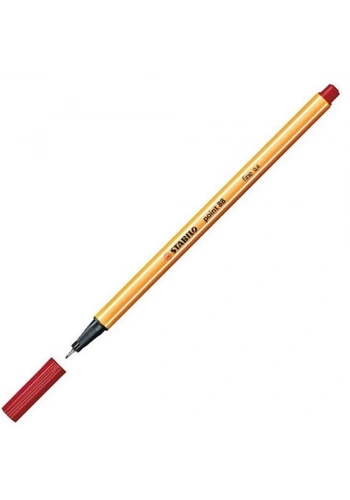 Stabilo Keçe Uçlu İnce Kalem 88 Point 0.4 MM Koyu Kırmızı 88/50