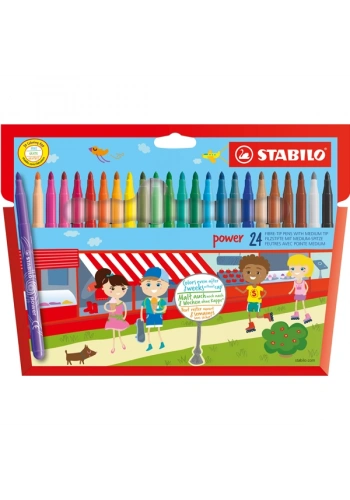 Stabilo Keçeli Boya Kalemi Power 24 Renk 280/24-01