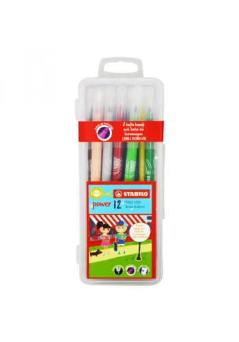 Stabilo Keçeli Boya Kalemi Power Kutulu Paket 12 Renk 280/12-2