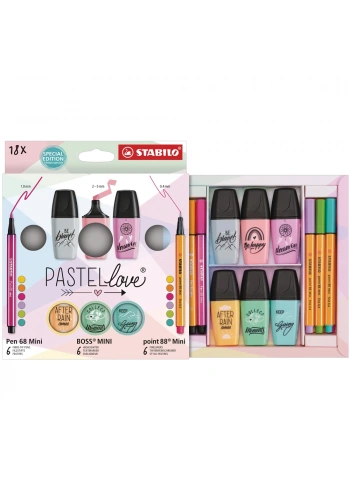 Stabilo Pastellove Mini Set 18 Li 77/5-8