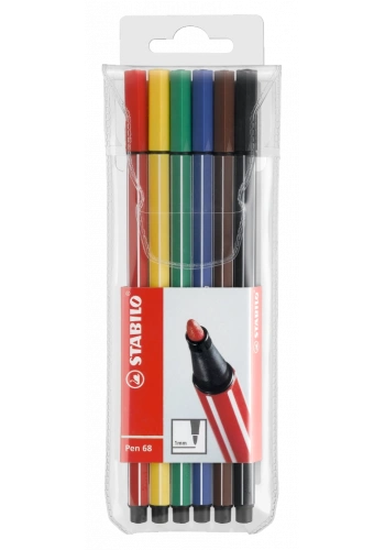 Stabilo Pen 68 6 Renk Askılı Paket