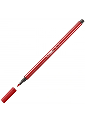 Stabilo Pen 68 Kalın Uçlu Keçeli Kalem 50 Koyu Kırmızı