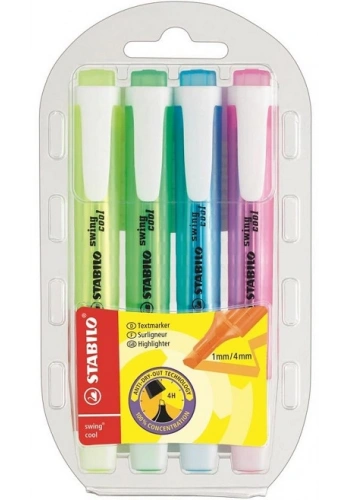 Stabilo Swing Cool Fosforlu İşaretleme Kalemi Seti 4 Renk
