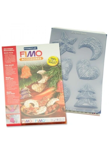 Staedtler Fimo Clay Mould Polimer Kil Şekillendirme Kalıbı CHRISTMAS DECORATIONS