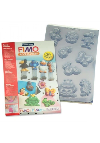 Staedtler Fimo Clay Mould Polimer Kil Şekillendirme Kalıbı FUNNY ANIMALS