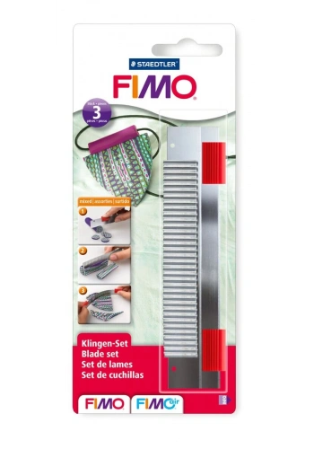 Staedtler Fimo Cutter Polimer Kil Kesme Bıçakları 3lü Set (Sert, Esnek ve Tırtıklı)