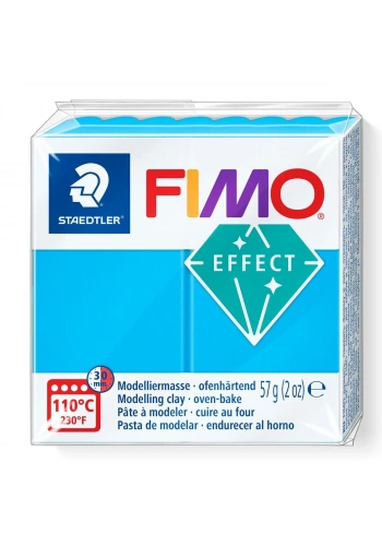 Staedtler Fimo Effect Polimer Kil 374 Blue (Transparan)
