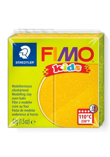 Staedtler Fimo Kids Yumuşak Polimer Kil 112 Glitter (Simli) Gold