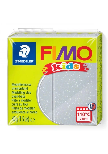 Staedtler Fimo Kids Yumuşak Polimer Kil 812 Yaldızlı Gri