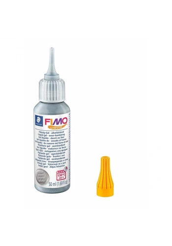 Staedtler Fimo Liquid Deco Gel (Sıvı Fimo-Yapıştırıcı) 50 ml. GÜMÜŞ