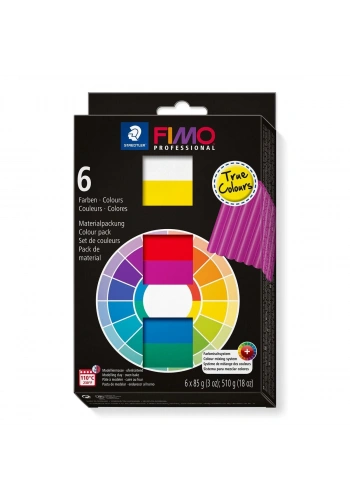 Staedtler Fimo Professional Polimer Kil Seti 6 Renk x 85 gr. True Colours