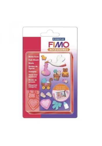 Staedtler Fimo Push Mould Esnek Silikon Polimer Kil Kalıbı BEBEK