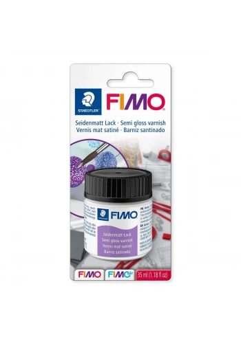 Staedtler Fimo Semi-Gloss Varnish Su Bazlı Yarı Mat Polimer Kil Vernik 35 ml.