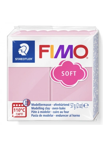 Staedtler Fimo Soft Polimer Kil T21 Strawberry Cream Pink