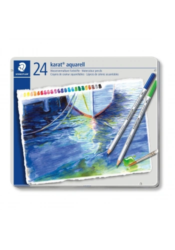 Staedtler Karat Aquarell Sulu Boya Kalemi Seti 24 Renk