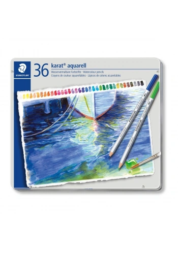 Staedtler Karat Aquarell Sulu Boya Kalemi Seti 36 Renk