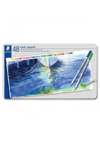 Staedtler Karat Aquarell Sulu Boya Kalemi Seti 48 Renk