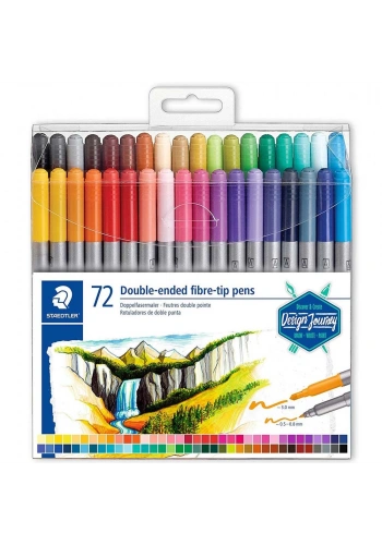 Staedtler Keçeli Kalem Çift Uçlu 3.0 0.8 MM 72 Li 3200 TB72