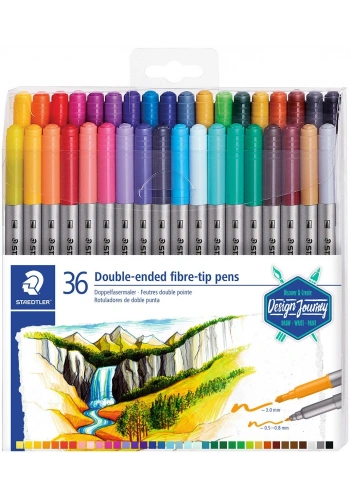 Staedtler Keçeli Kalem Seti Çift Taraflı 36 Renk