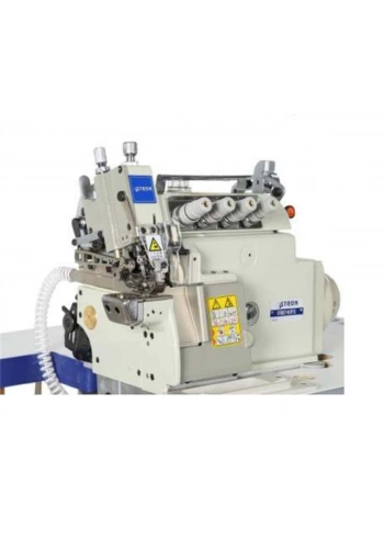 Stron SF798EXT-4D/EP 4 İplik Otomatik Yaka ve Ribana Takma Overlok Makinesi