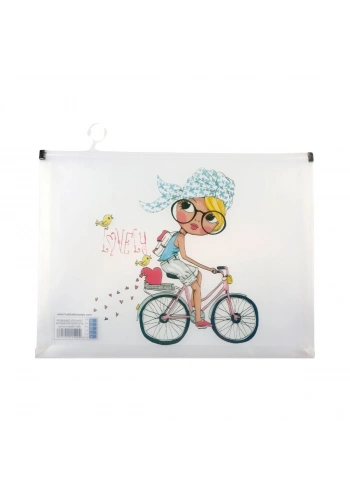 Südor Fermuarlı Dosya A4 Desenli