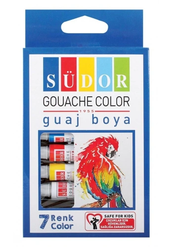 Südor Guaj Boya Seti 7 Renk x 8.5 ml. Tüp