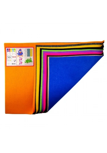 Südor Keçe 50x70cm Karışık Renkli 10lu Paket