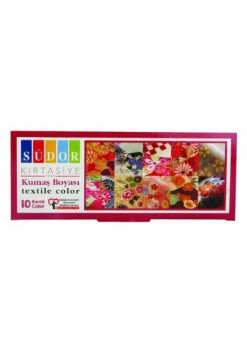 Südor Kumaş Boyası Seti 10 Renk x 25 ml.