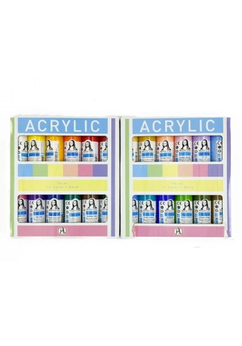 Südor Mona Lisa Akrilik Boya Seti 24 Normal Renk x 70 ml.