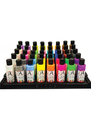 Südor Mona Lisa Akrilik Boya Seti Metalik-Fosforlu-Pastel Renkler 70 ml. x 40 Adet Karışık Sınıf Seti
