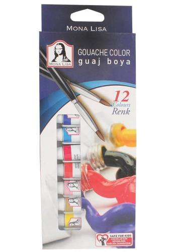 Südor Mona Lisa Guaj Boya Seti 12 Renk x 12 ml. Tüp