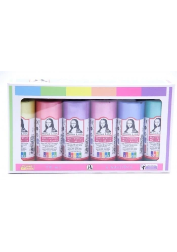 Südor Mona Lisa Multi Akrilik Boya Seti 6 Metalik Renk x 70 ml. Şişe