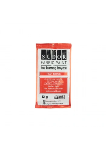 Südor Toz Kumaş Boyası 12gr Kırmızı