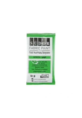 Südor Toz Kumaş Boyası 12gr Yeşil