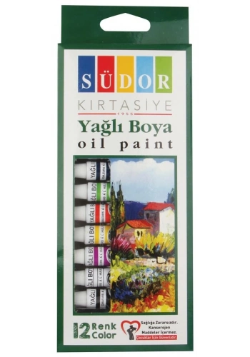 Südor Yağlı Boya Seti 12 Renk x 8.5 ml. Tüp