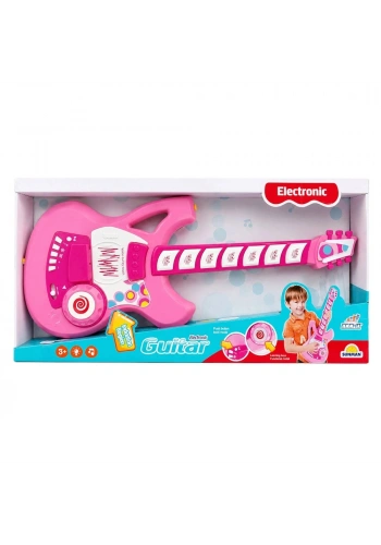 Sunman Gitar Fonk.tuşlu Askılı Pembe Sesli