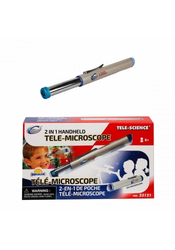 Sunman Oyuncak Bilim Kalem Tipi Tele-Mikroskop Set 2 In 1 Portatif 23121