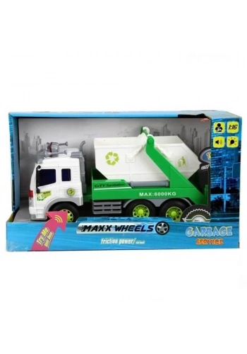 Sunman Oyuncak Geri Dönüşüm Kamyonları Ses/Işık 3Asst. S00013078