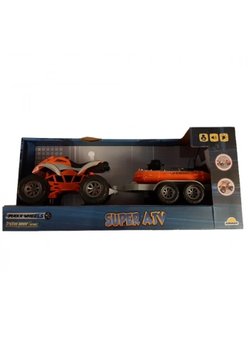 Sunman Oyuncak Maxx Wheels Süper Atv Sesli ve Işıklı Sürtmeli Araçlar