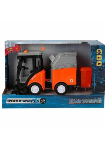 Sunman Oyuncak Sesli Ve Işıkllı Çöp Süpürme Aracı 20 Cm