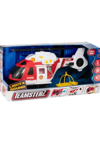 Sunman Oyuncak Teamsterz Sesli ve Işıklı İtfaiye Kurtarma Helikopteri