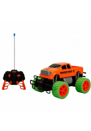 Sunman Oyuncak Uzaktan Kumandalı 1:18 Neon Jumbo Wheels USB Şarjlı Araba 26 cm